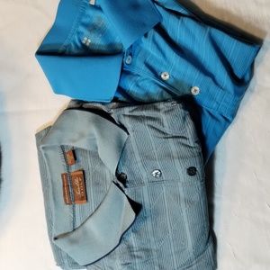 Two golf polo shirts